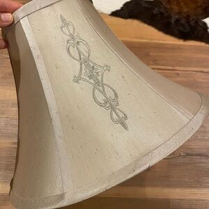 Elegant Cream Lamp Shades with Embroidery